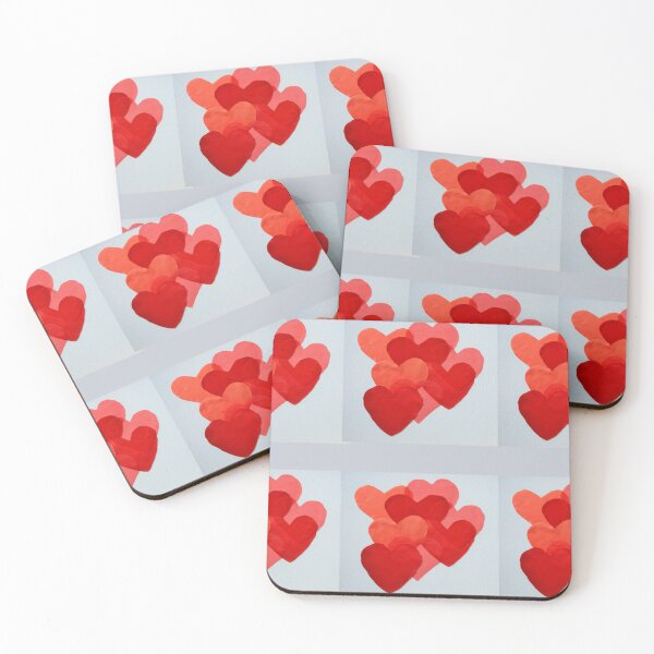 Item preview, Hearts on a light blue background designed and sold by Tervezek.