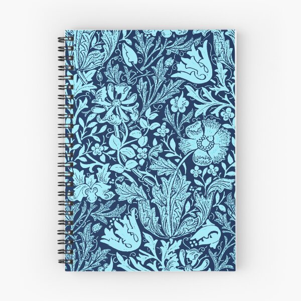 Item preview, William Morris Jacobean Floral - Indigo Blue designed and sold by Marymarice.