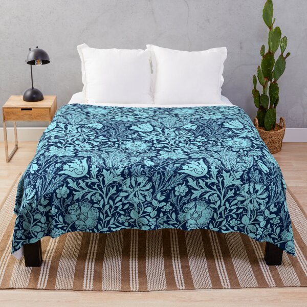 Item preview, William Morris Jacobean Floral - Indigo Blue designed and sold by Marymarice.