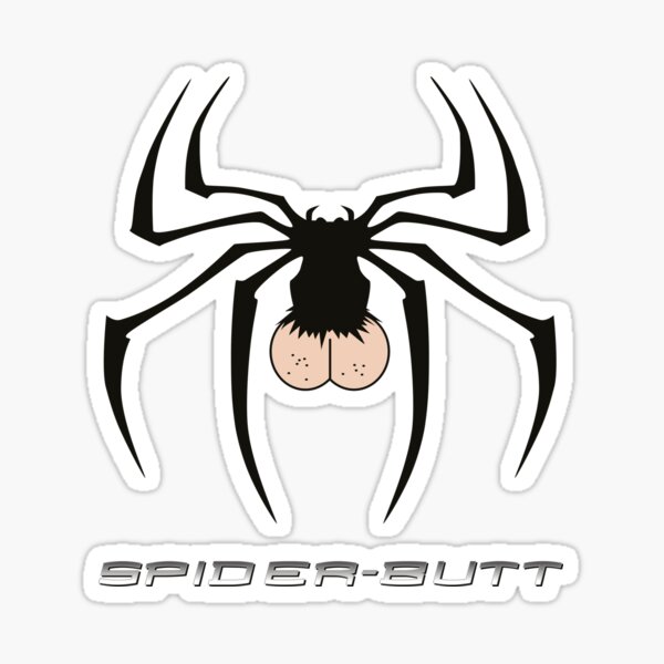 Audacious Arachnid: The Cheeky Spider's Bold Antics Sticker
