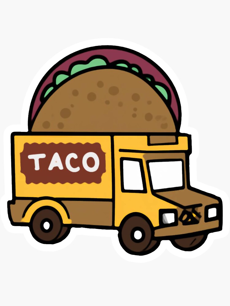 "Taco Food Truck" Sticker for Sale by JandyDesign Redbubble