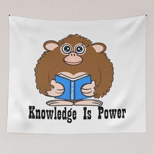 Item preview, studious Orangutan - Knowledge is power  designed and sold by Shirley cute art .