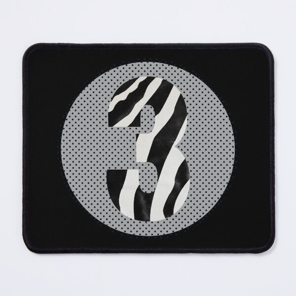Item preview, Zebra Pattern No.3 Number three Mono Three Years Old Birthday Sport Squad designed and sold by 27th-Tee.