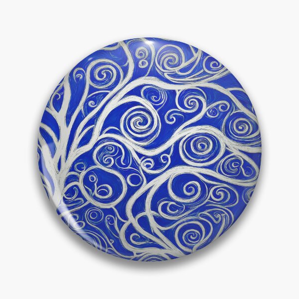 Item preview, abstract  painting of trees  with swirls designed and sold by David-Howells.