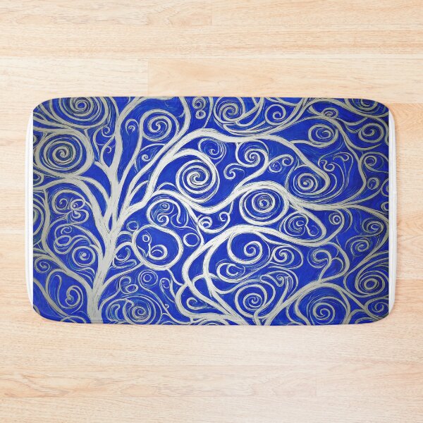 Item preview, abstract  painting of trees  with swirls designed and sold by David-Howells.