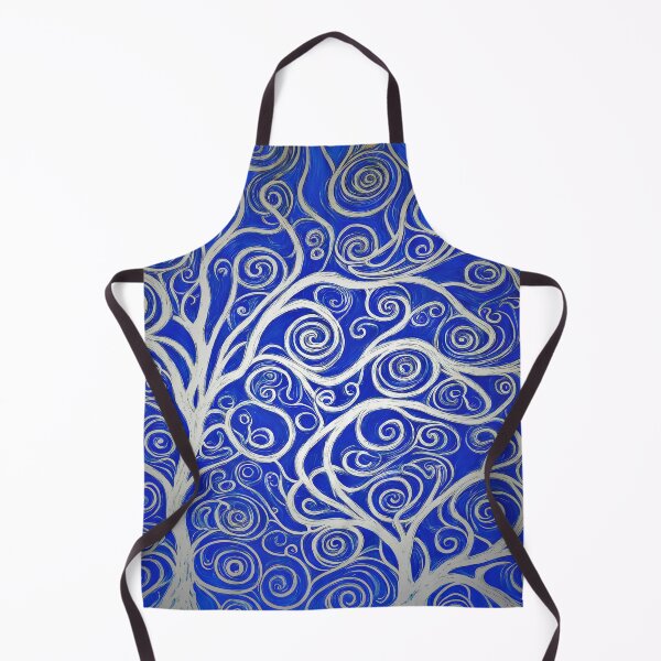 Item preview, abstract  painting of trees  with swirls designed and sold by David-Howells.
