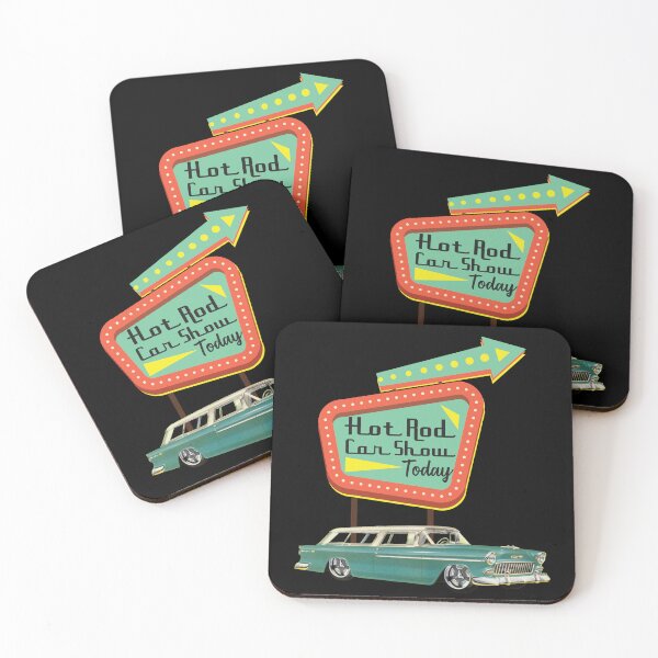 Item preview, Tri Five 1955 Nomad Hot Rod Retro Billboards Vintage Fifties Signage designed and sold by CharJens.