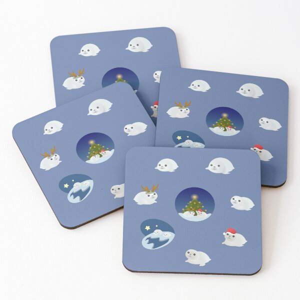 Item preview, christmas seals cute seal designed and sold by MiraNomegusta.