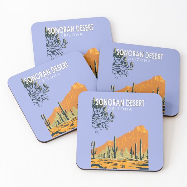 Item preview, Sonoran Desert Arizona Vintage Art designed and sold by KrisSidDesigns.