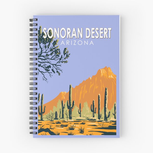 Item preview, Sonoran Desert Arizona Vintage Art designed and sold by KrisSidDesigns.