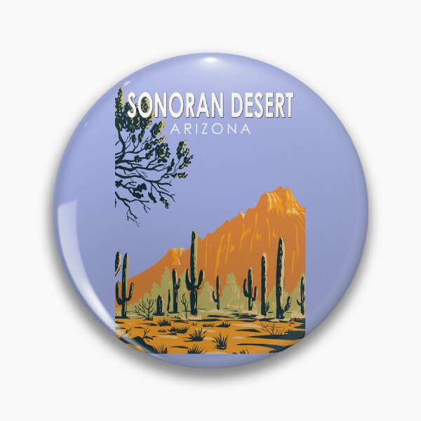 Item preview, Sonoran Desert Arizona Vintage Art designed and sold by KrisSidDesigns.
