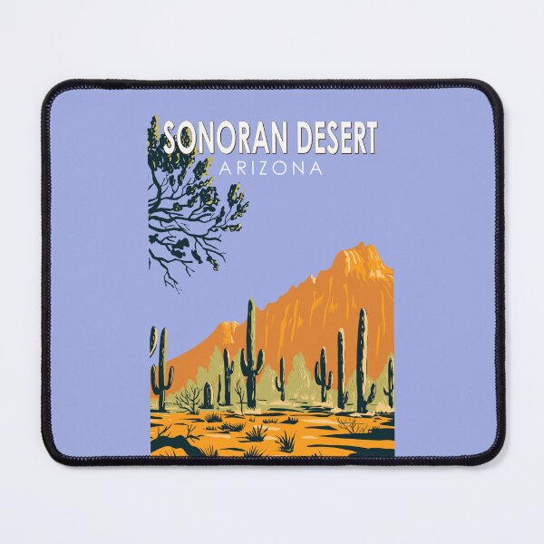 Item preview, Sonoran Desert Arizona Vintage Art designed and sold by KrisSidDesigns.