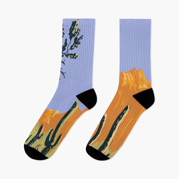 Item preview, Sonoran Desert Arizona Vintage Art designed and sold by KrisSidDesigns.
