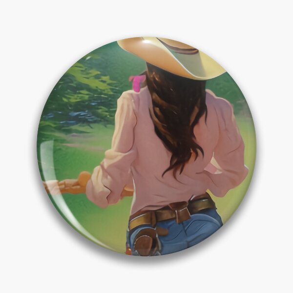 Item preview, Cowgirl at Peace Standing at the Fence designed and sold by No1Equestrian.