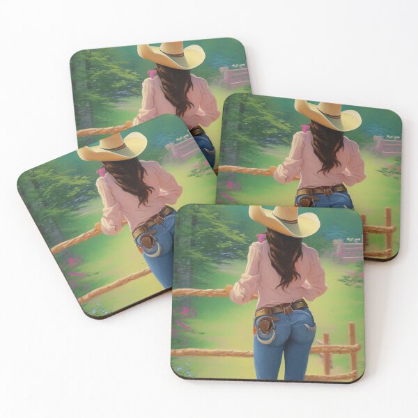 Item preview, Cowgirl at Peace Standing at the Fence designed and sold by No1Equestrian.