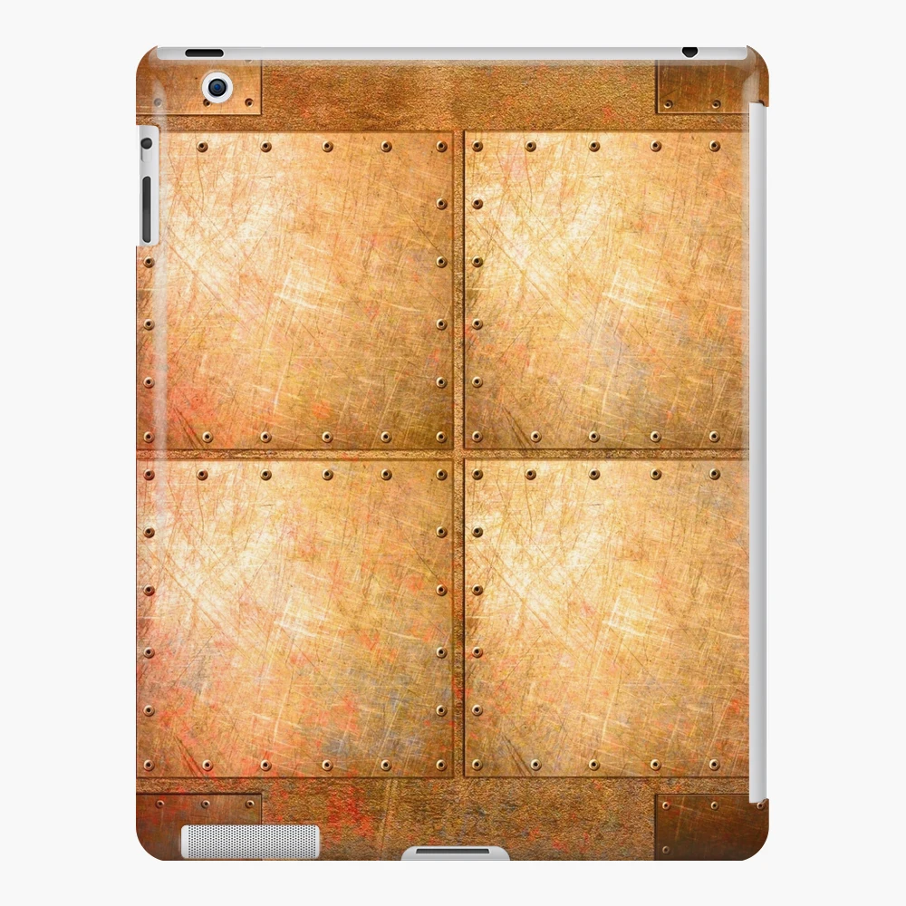 Riveted Metal Themed Artwork - Polished Riveted Copper Sheets Print iPad  Case & Skin for Sale by OneZenArtist