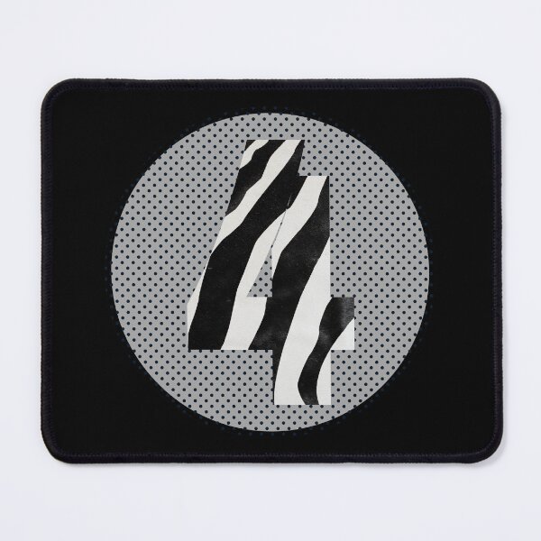 Item preview, Zebra Pattern No.4 Number four Mono Four Years Old Birthday Sport Squad designed and sold by 27th-Tee.