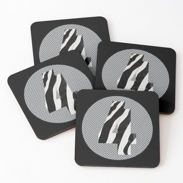 Item preview, Zebra Pattern No.4 Number four Mono Four Years Old Birthday Sport Squad designed and sold by 27th-Tee.