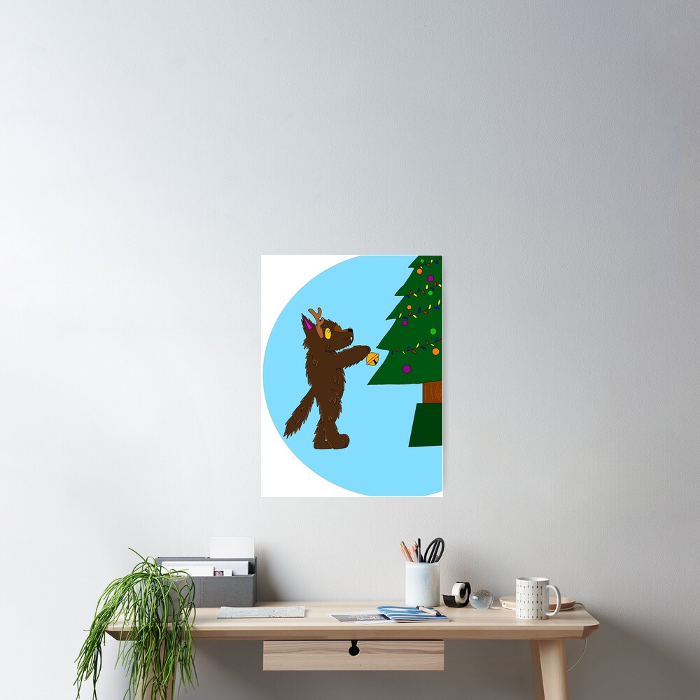 "Christmas Cryptid Cuties Baby Dogman" Poster for Sale by Cash4Cryptids