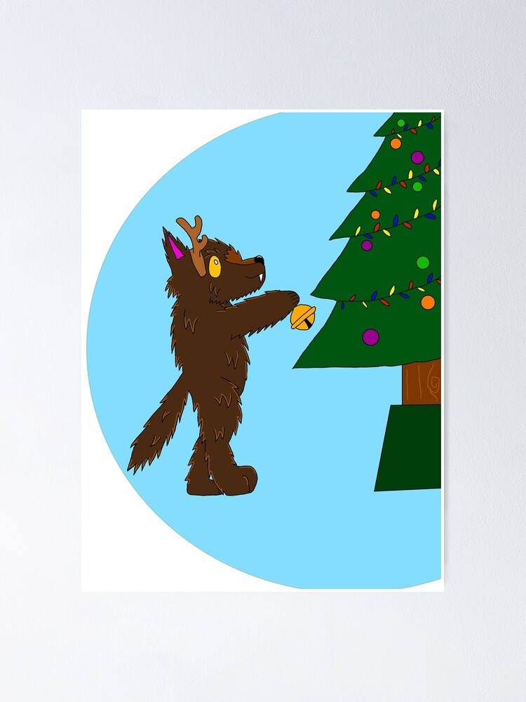 "Christmas Cryptid Cuties Baby Dogman" Poster for Sale by Cash4Cryptids