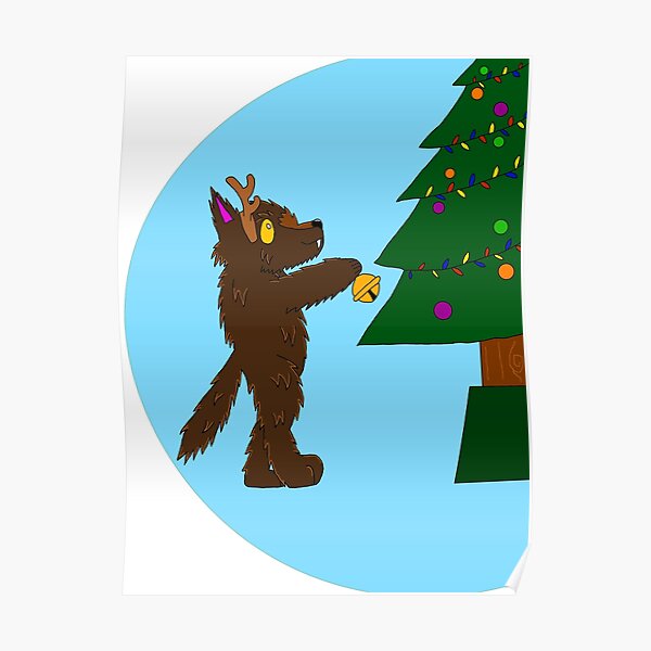 "Christmas Cryptid Cuties Baby Dogman" Poster for Sale by Cash4Cryptids
