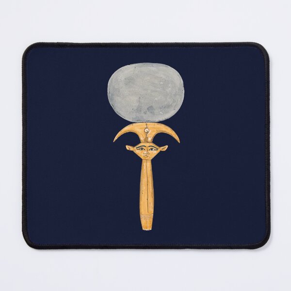 Item preview, MIRROR WITH HATHOR EMBLEM HANDLE-Egypt designed and sold by BEATRIZ ABAITUA.