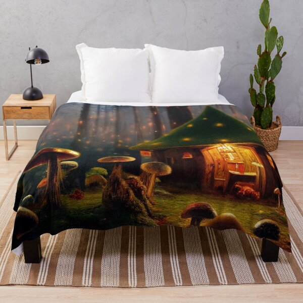 Item preview, Forest cabin with fairytale magic - Fantasy dream designed and sold by Monkyra.