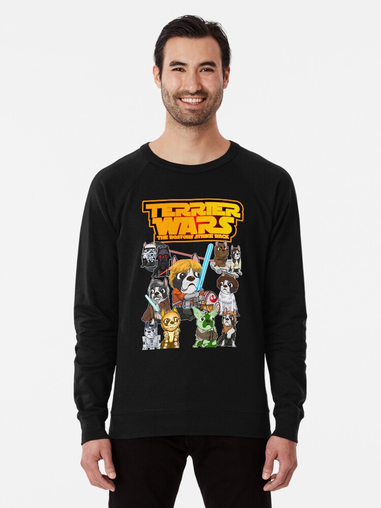 Alternate view of Boston Terrier Wars Lightweight Sweatshirt