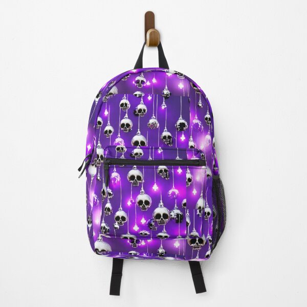Item preview, Skull Christmas Balls Purple and Silver designed and sold by VPFearson.