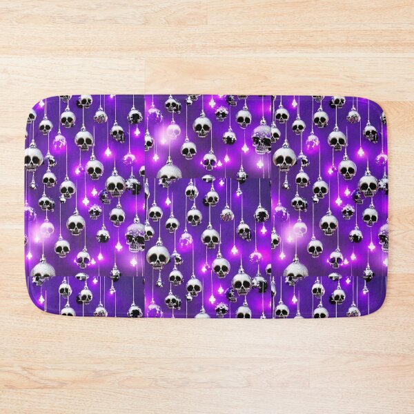 Item preview, Skull Christmas Balls Purple and Silver designed and sold by VPFearson.