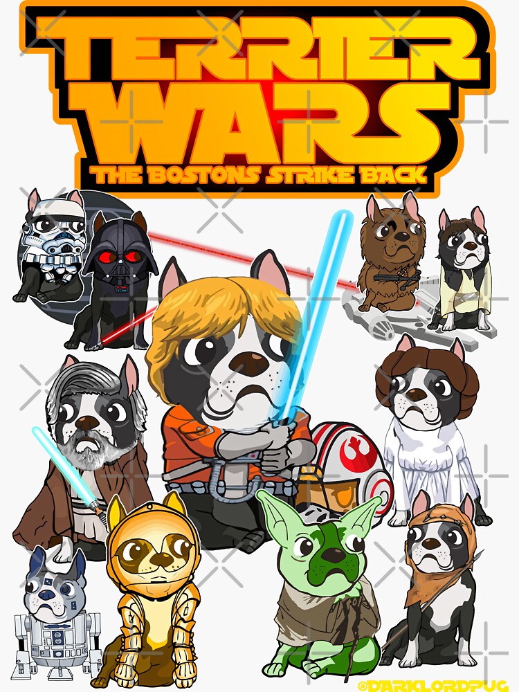 Boston Terrier Wars by darklordpug