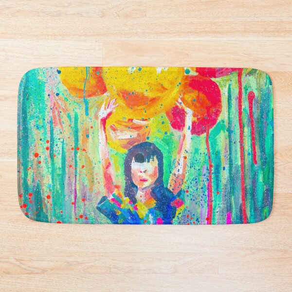 Item preview, Girl Dancing with Balloons designed and sold by ArtbyLaurenLiz.
