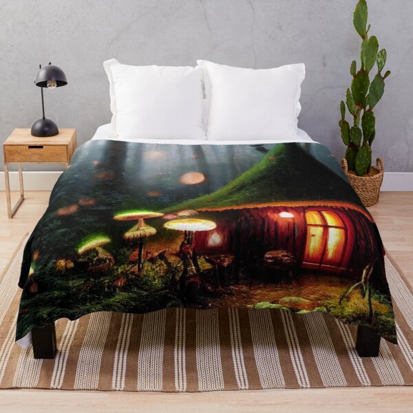 Item preview, Forest cabin with fairytale magic - Fantasy dream designed and sold by Monkyra.