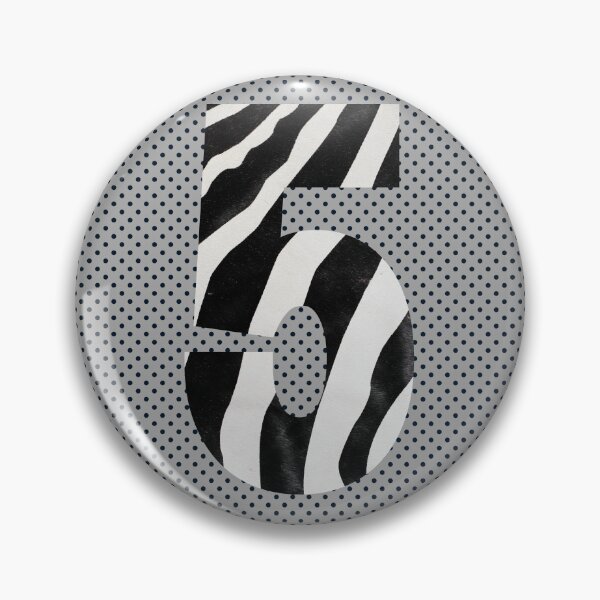 Item preview, Zebra Pattern No.5 Number five Mono Five Years Old Birthday Sport Squad designed and sold by 27th-Tee.
