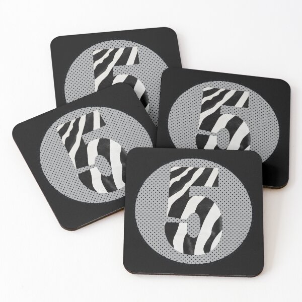 Item preview, Zebra Pattern No.5 Number five Mono Five Years Old Birthday Sport Squad designed and sold by 27th-Tee.