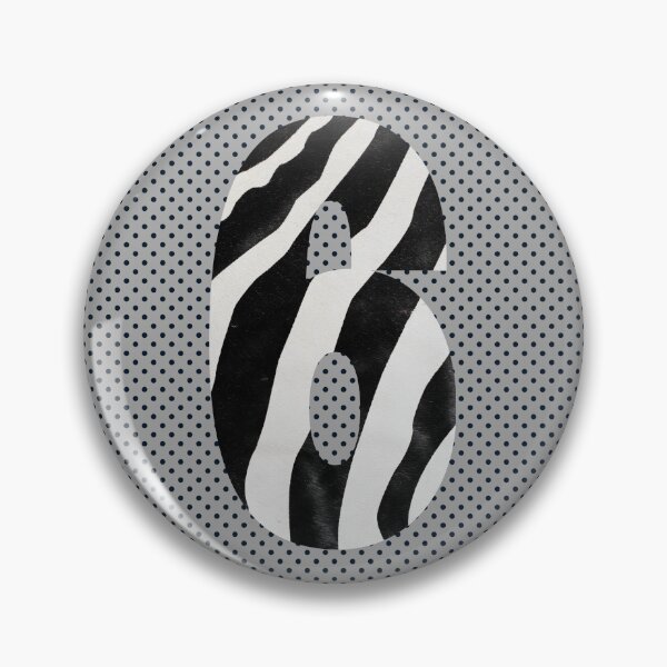 Item preview, Zebra Pattern No.6 Number six Mono Six Years Old Birthday Sport Squad designed and sold by 27th-Tee.