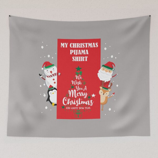 Item preview, my christmas pijama shirt, we wish you a merry christmas and happy new year designed and sold by VAN FASHION ⭐⭐⭐⭐⭐ (4,36K).