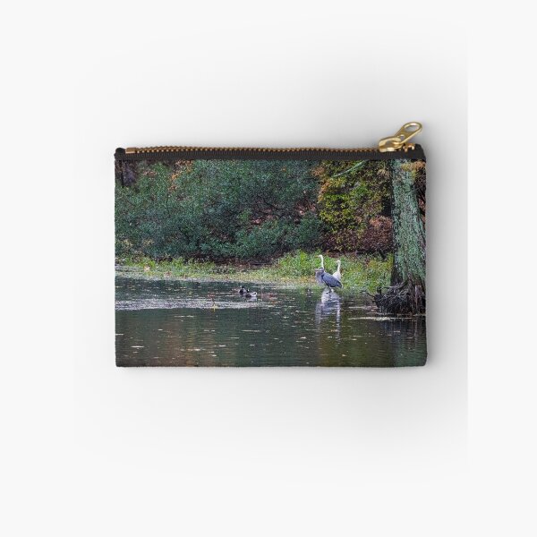 Item preview, Heron and Egrets Surprised Look designed and sold by ShorelineImages.