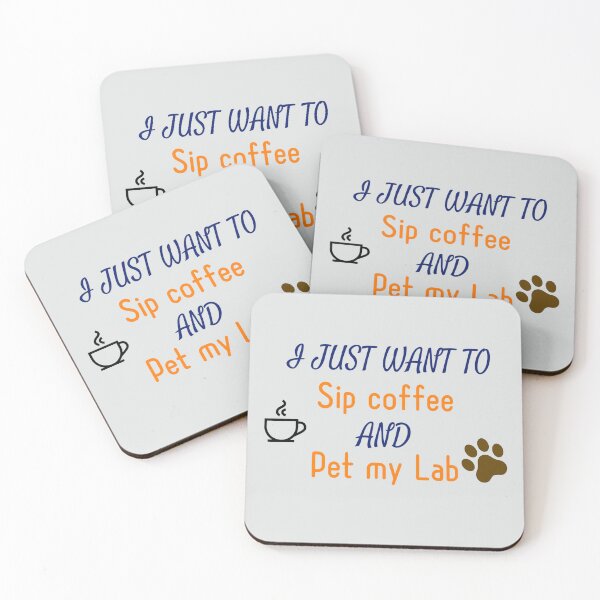 Item preview, Solo quiero tomar un sorbo de café y acariciar a mi labrador. designed and sold by StandStrong786.