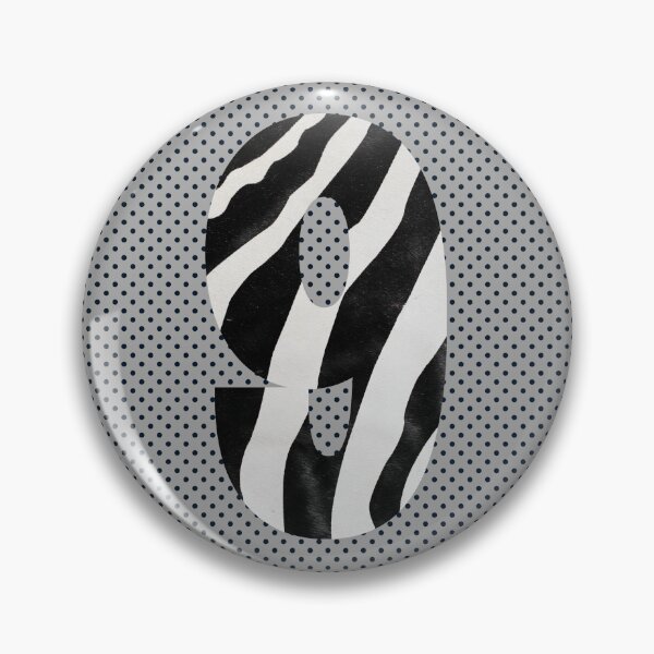Item preview, Zebra Pattern No.9 Number nine Mono Nine Years Old Birthday Sport Squad designed and sold by 27th-Tee.