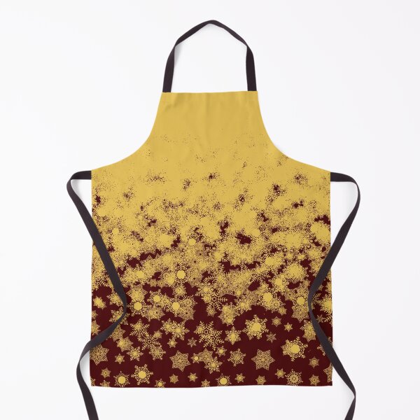 Item preview, Blizzard - Golden snowflakes on a maroon background designed and sold by illustratious.