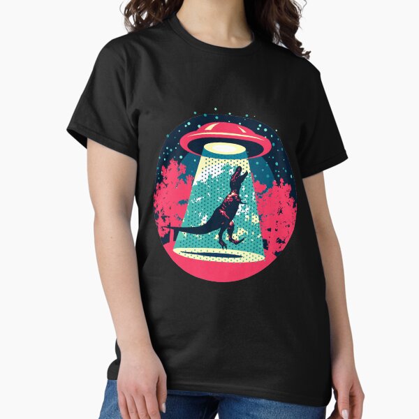 Vorsicht UFO, T. Rex / Rot Classic T-Shirt