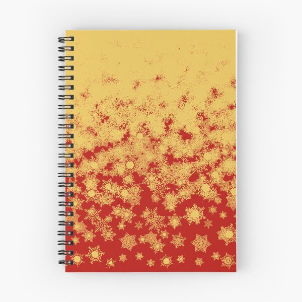Item preview, Blizzard - Golden snowflakes on a red background designed and sold by illustratious.