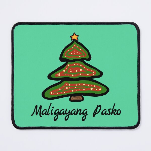 Item preview, Maligayang Pasko Filipino Christmas Tree Filipinos Greeting designed and sold by MagicBoutique.