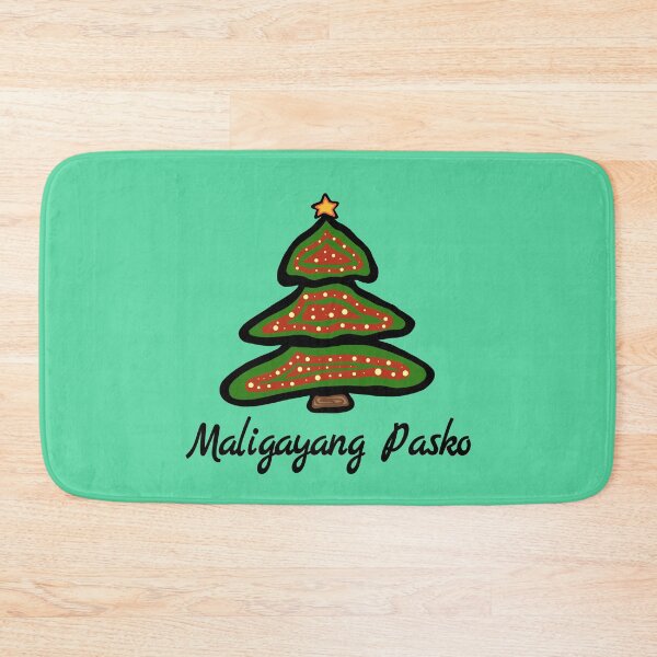 Item preview, Maligayang Pasko Filipino Christmas Tree Filipinos Greeting designed and sold by MagicBoutique.