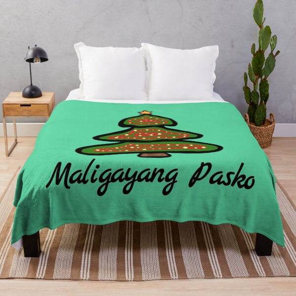 Item preview, Maligayang Pasko Filipino Christmas Tree Filipinos Greeting designed and sold by MagicBoutique.