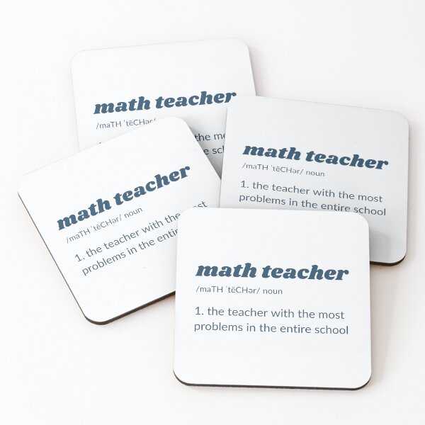 Item preview, Funny Math Teacher Joke - The teacher with the most problems in the entire school.  designed and sold by MathVerge.
