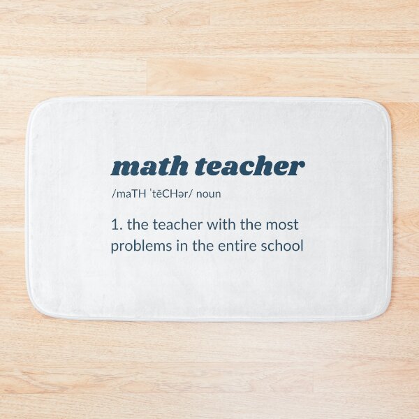 Item preview, Funny Math Teacher Joke - The teacher with the most problems in the entire school.  designed and sold by MathVerge.