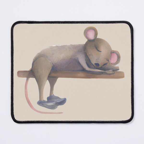Item preview, Sleeping mouse, watercolor rat sleeping,pet rat, cute pet mouse, sleepy mouse, mouse lover designed and sold by Artsareus.