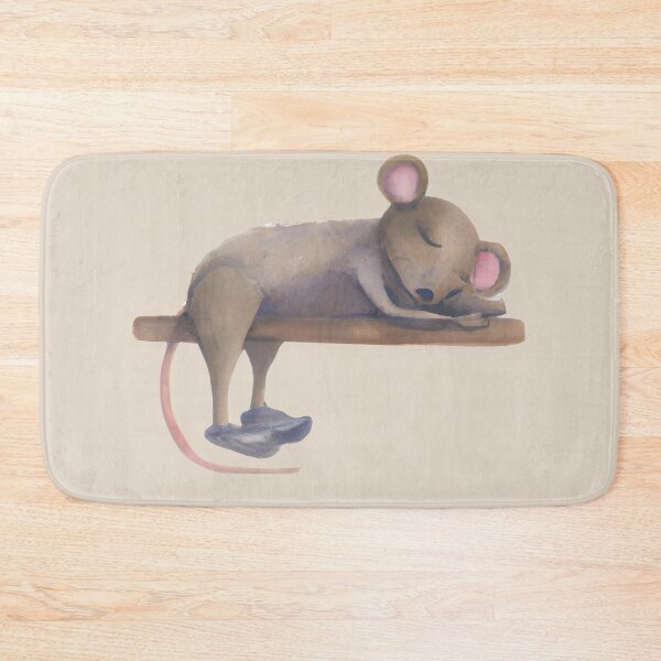Item preview, Sleeping mouse, watercolor rat sleeping,pet rat, cute pet mouse, sleepy mouse, mouse lover designed and sold by Artsareus.